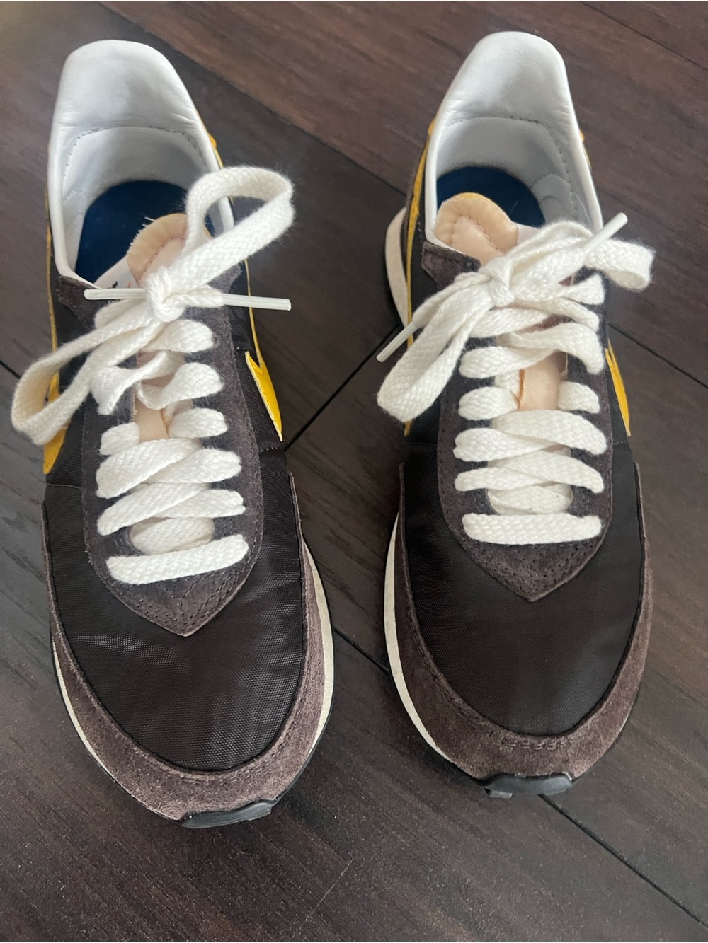 Nike Women's Black and Yellow Low-Top Sneakers - Picture 3 of 8